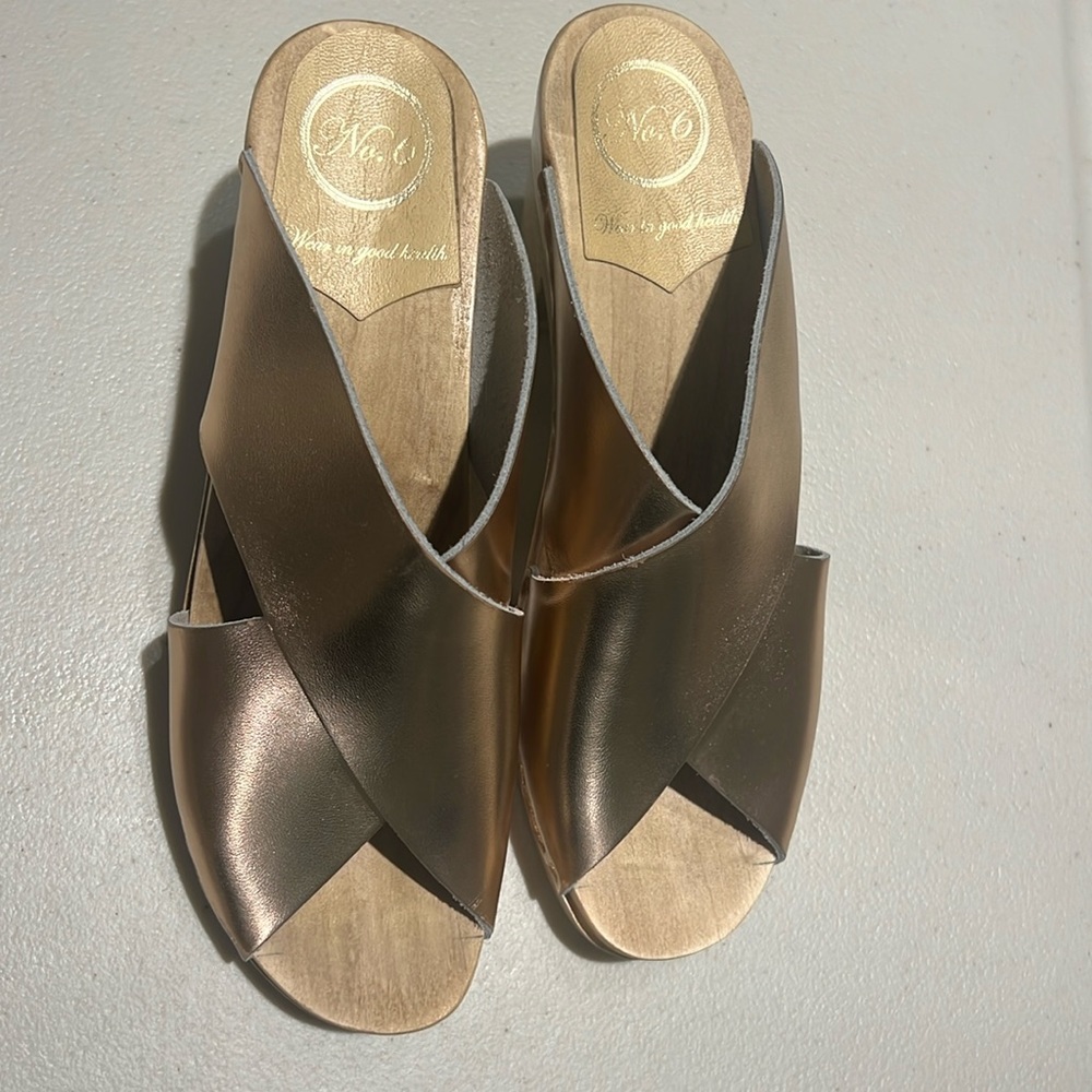 No. 6 Rose Gold Sandals EU 40